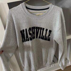 Nashville Women's Crew Neck Sweater - Light Gray